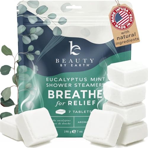 Shower Steamers Aromatherapy - USA Made with Natural Ingredients & Eucalyptus Essential Oil, Large Shower Bombs, Relaxation Spa Gifts for Women & Men, Unique Self Care Gifts - Image 1