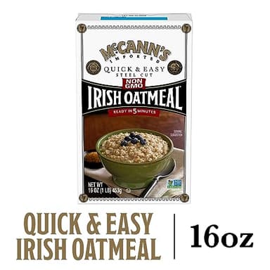 McCann's Irish Oatmeal, Quick & Easy Steel Cut Oats, 16 Ounce (Pack of 12) - Image 4
