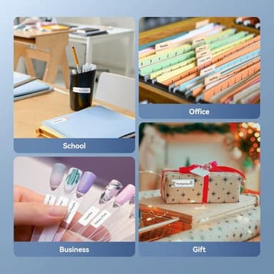 NIIMBOT Label Maker Machine D11 Label Printer Portable Wireless Connection Multiple Templates Available for Phone Easy to Use Office Home Organization USB Rechargeable - Image 6