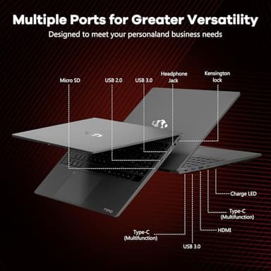 NIMO 15.6" IPS FHD-Gaming-Laptop, 6 Cores AMD Ryzen 5 6600H 32GB DDR5 RAM 1TB SSD (Beat i7-1165G7, Up to 4.5GHz) AMD Radeon 660M GPU-Computer with 100W Type-C Backlit Keyboard Fingerprint - Image 6