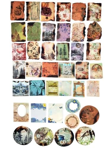 200PCS Vintage Scrapbooking Supplies Pack for Junk Journal Bullet Journals Planners Decoupage Paper Scrapbook Stickers Aesthetic Cottagecore Collage Craft Album (Dappled Marks) - Image 4
