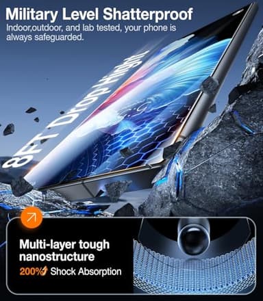 UltraGlass Unbreak Top 9H+ Glass for Samsung Galaxy S24 Ultra Screen Protector [Military Grade Shatterproof & Longest Durable] Screen Protector S24 Ultra Tempered Glass, Auto Installation, 2 Pack - Image 8