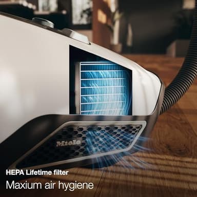 Miele Blizzard CX1 Turbo Team Bagless Canister Vacuum, Tech Blue - Portable, Household - Image 3