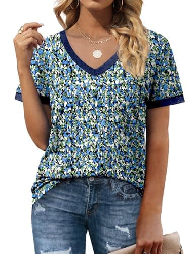 Geifa Blouses for Women Dressy Casual Loose Fit Tee Shirts Plus Size Dress Shirts Oversized 3XL - Image 2