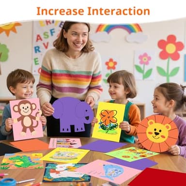 40 Sheets Colored Cardstock Colorful Card Stock Paper Color Cardstock Paper 8.5 x 11 Thick Card Stock Printer Papers for Inkjet Printing Office School Home DIY Crafts Decors Christmas Card Making - Image 6