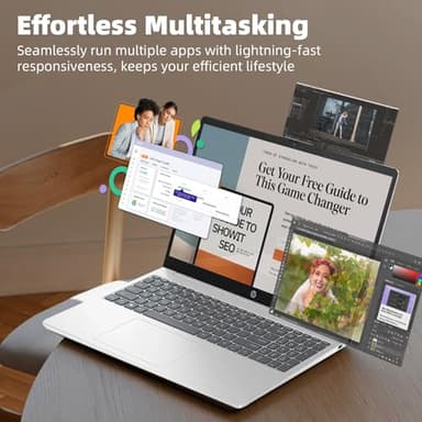 HP Flagship Touchscreen Laptop Computer - Free CD/DVD Drive• Office Lifetime • 15.6" HD Touchscreen • Intel i3 1215U • Wi-Fi 6E • Anti-Glare HD Display Win 11 Pro(16G RAM • 512GB SSD) - Image 3