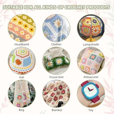 Pink Color 15.4" Foldable Crochet Blocking Board, Upgrade Foldable Large Blocking Board Crocheting with 30 Pcs Pins, Granny Square Blocking Boards, Wooden Knitting Blocking Board for Blocking Crochet - Image 6