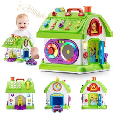 Toys for 1 Year Old Girl Boy, Montessori Musical Toy for 1 Year Old Girl Gift, First Birthday Girls Gift, Baby Toy 12-18 Months, Bilingual Educational Learning for 1+ Years Toddlers - Image 1