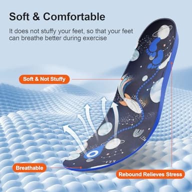 Hidden Holder Insole Compatible with AirTag, Tracking Device Insert Case for Kids Adults and Elderly, Secure Fit for Sneakers & Daily Shoes, Anti-Lost Tracker Soft Inserts for Shoes, Blue (175-190mm) - Image 6