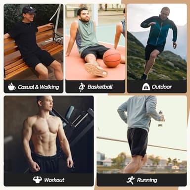 3 Pack Gym Basketball Mens Shorts - Quick Dry Black Workout Athletic Shorts with Pockets for Casual Running (S-6XL) - Image 5