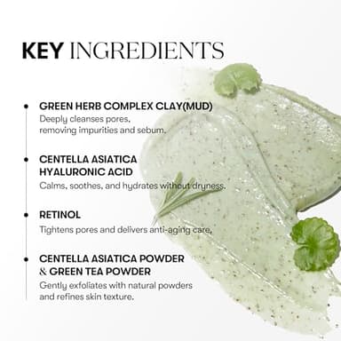 VT COSMETICS CICA Mask Cleanser, 2-in-1 Facial Wash, Non-Drying Clay Mask, Gentle Pore Care, Exfoliating, Hydrating, Centella Asiatica for Acne-Prone & Sensitive Skin, Korean Skincare (4.05 fl. oz) - Image 4