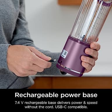 Ninja BC151PR Blast Portable Blender, Cordless, 18oz. Vessel, Personal Blender-for Shakes & Smoothies, BPA Free, Leakproof-Lid & Sip Spout, USB-C Rechargeable, Dishwasher Safe Parts, Passion Fruit - Image 10