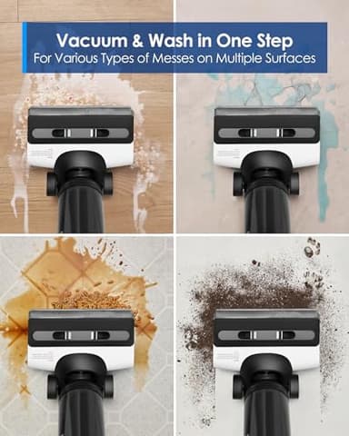 Tineco Floor ONE S6 Cordless Wet Dry Vacuum Floor Cleaner Washer Mop All-in-One for Hard Floors, LED Display, Long Runtime, Dual-Sided Edge Cleaning, Self-Cleaning - Image 2