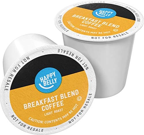 Happy Belly Light Roast Coffee Pods, Breakfast Blend, Compatible with Keurig 2.0 K-Cup Brewers, 24 Count - Image 1