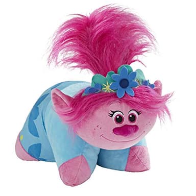 Pillow Pets DreamWorks Poppy Stuffed Animal – Trolls World Tour 16” Plush Toy - Image 1