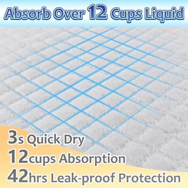 Dogcator Dog Pee Pads Extra Large 30"x36", 30 Count Super Absorbent Pee Pads for Dogs, Disposable Urine Bed Pads for Doggie, Thicken XXL Puppy Pads, Piddle Pads X-Large for Indoor, Outdoor Use - Image 2