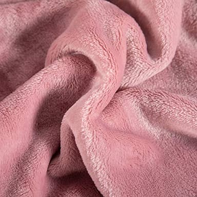 TASTHROW Large Flannel Fleece Throw Blanket, 50×70 Inch - Cozy Lightweight Thick Blanket - All Seasons Suitable for Women, Men and Kids (Pink) - Image 4