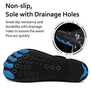Water Shoes Mens Womens Quick-Dry Barefoot Swim Beach Pool Shoes Aqua Yoga Socks for Hiking Walking Diving Surf Outdoor Water Sports - Image 5