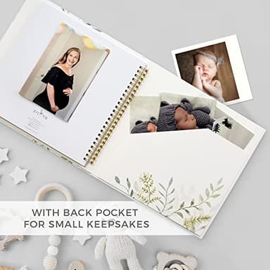 Keepsake Baby Memory Book for Boys & Girls – Timeless First 5 Year Baby Book Photo Album – Gender Neutral Journal Scrapbook - Record a Milestone for Every Event from Birth to Age 5 - Image 8