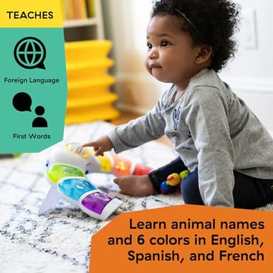 Baby Einstein Glow & Discover Light Bar Musical Activity Station and Tummy Time Toy, Montessori Cause and Effect Early Learning for 3-36 months - Image 4