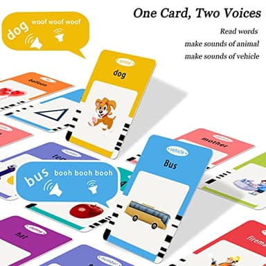 Startcan Talking Cards for Toddlers, Speech Therapy Toys Autism Toys, ABC 123 Sight Words Etc, Educational Learning Interactive Toys with Giftable Package (510-blue (New ABC+123+ 3 Songs)) - Image 3
