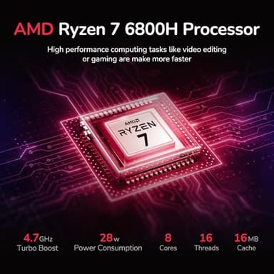 NIMO 15.6" IPS FHD-Gaming-Laptop, 8 Cores AMD Ryzen 7 6800H 32GB DDR5 RAM 2TB SSD (Beat Intel i7-12700H, Up to 4.7GHz) AMD Radeon 680M GPU-Computer with 100W Type-C Backlit Keyboard - Image 5