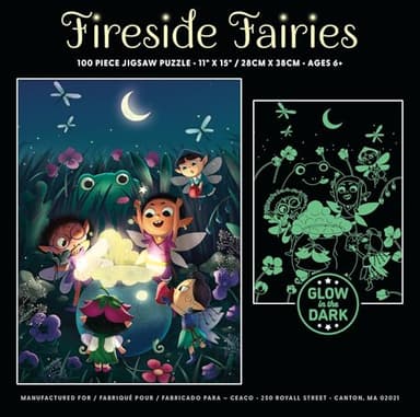 Ceaco - Glow in The Dark - Fireside Fairies - 100 Piece Jigsaw Puzzle - Image 6