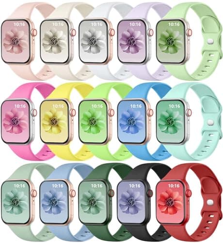 GEAK Compatible with Apple Watch Bands for Women Men 40mm 38mm 41mm 42mm Series 10, Sport Strap for iWatch Bands for Women Men Series 11 10 9 8 7 6 5 4 3 2 1 SE Ultra - Image 1