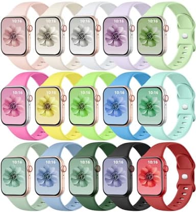 GEAK Compatible with Apple Watch Bands for Women Men 40mm 38mm 41mm 42mm Series 10, Sport Strap for iWatch Bands for Women Men Series 11 10 9 8 7 6 5 4 3 2 1 SE Ultra - Image 1