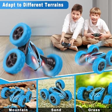 ORRENTE Remote Control Car, RC Cars Toys for Ages 5-7, 2.4GHz 4WD RC Car Kids Toys for Ages 8-13, 360° Rotating Radio-Controlled Toy Vehicles Toys for Girls RC Truck Toy Cars for Boys - Image 4
