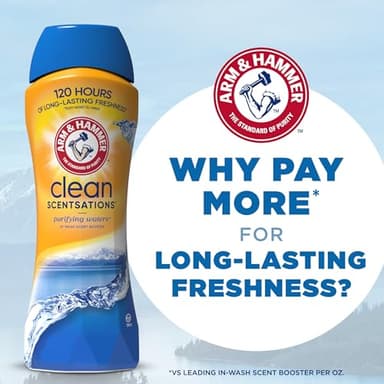 ARM & HAMMER Clean Scentsations In-Wash Scent Booster, Laundry Scent Booster Purifying Waters scent, 45 Oz - Image 11