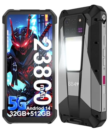 8849 Tank 3 Pro Rugged Smartphone Unlocked, Android 14 Waterproof Rugged Cell Phone with Projector, 6.79" 23800mAh 5G Mobile Phones 32GB RAM 512GB ROM, Dual SIM/Camping Light/2TB Expand/OTG/GPS - Image 1