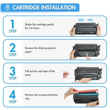 58A Toner Cartridge Black CF258A Compatible Replacement for HP 58A CF258A 58X CF258X M428fdw with Chip for HP Laserjet Pro MFP M428fdn M428dw Pro M404n M404dn M404dw M404 M428 Printer Ink 2 Pack - Image 4