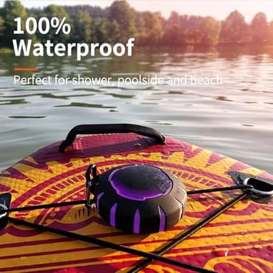 HEYSONG Waterproof Shower Bluetooth Speaker, Durable & Portable with Clear Sound, Ideal for Shower, Pool, Beach & Kayaking – Great Gift for All Ages - Image 4