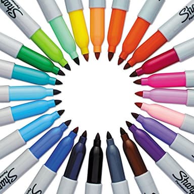 Sharpie Electro Pop Permanent Markers, Fine Tip, Marker Set, Assorted Colors, 24 Count - Coloring, Drawing, Art, Markers, Writing - Image 4