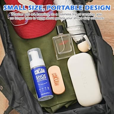 Foam Shoe Cleaner, White Sneaker Cleaner Kit for Tennis Shoes, Running, Golf, PU, Nubuck,Sole, Shoe Cleaning Kit 1Pack - Image 8