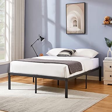 VECELO 14.2" Queen Size Bed Frame Metal Platform/Mattress Foundation/No Box Spring Needed - Image 2