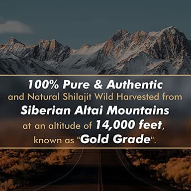 Shilajit Resin with Fulvic Acid & Trace Minerals, Original Siberian Pure Shilajit with 85+ Humic Acid Supplement Gel for Energy & Immune System - 100 Serving / 50g - Image 7