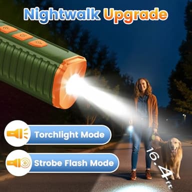 Dog Bark Deterrent Device, Anti Barking Device for Dogs 3X Ultrasonic to Stop Barking Neighbors Dog| 50ft Range, 5 Adjustable Modes, Flashlight & Beep | Safe & Effective for Small, Medium & Large Dogs - Image 7