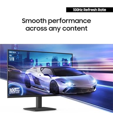 SAMSUNG 27" (S30GD) Essential Monitor with IPS Panel and Tilt Only Stand, 100Hz Refresh Rate, Ergonomic Design, Advanced Eye Care, Game Mode, LS27D304GANXZA - Image 3