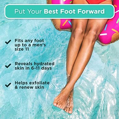 DERMORA Foot Peel Mask - 2 Pack of Regular Size Skin Exfoliating Foot Masks for Dry, Cracked Feet, Callus, Dead Skin Remover for Baby Soft Feet, Original Scent - Image 8