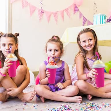 2PCS Slushie Maker Cup,DIY Magic Quick Frozen Smoothies Cups for Homemade Milk Shake Ice Cream Maker, Cooling Cups, Double Layer Squeeze Slushy Maker Cup,Birthday Funny Gifts for Friends &Family - Image 3