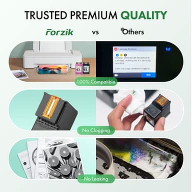 Forzik Remanufactured 63XL Ink Cartridge Replacement for HP OfficeJet 3830 4650 4652 5255 Envy 4520 5540 DeskJet 1110 2130, Black, Tri-color, 2-Pack - Image 5