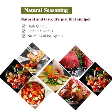 Himalayan Chef Himalayan Pink Salt Coarse, Enhance Taste & 100% Natural-Coarse Grain, Plastic Jar 80oz, Salt in Grinders. - Image 8