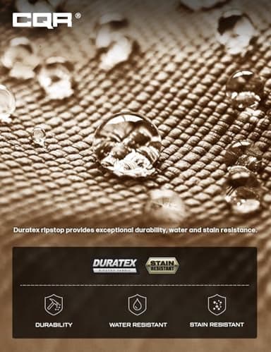 CQR Men's Tactical Pants, Water Resistant Ripstop Cargo Pants, Lightweight EDC Work Hiking Pants, Outdoor Apparel, Raider Cougar, 34W x 32L - Image 7