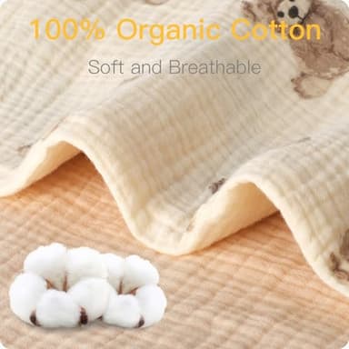 Premium Soft Cotton 52x28 Inches Muslin Crib Sheets Fitted Crib Mattress Sheet for Baby Girls & Boys, Soft Boho Neutral Toddler Bedding Bed Sheets Fits Well Standard Size Crib Mattress 28x52 Inches - Image 4