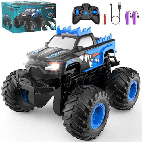 FAFUGANIA Remote Control Car, 1:24 Scale All Terrain Monster Tuck Toys with 360° Rotation, Remote Control Tuck with 20km/h, Auto Demo and Lights, 2.4Ghz Rc Cars, Monster Trucks for Boys 4-7 - Image 1