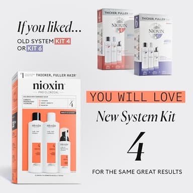Nioxin Scalp + Hair Thickening System 4 |For Colored or Damaged Hair with Progressed Thinning| With Niacinamide and Biotin | Full Size| 3 Month Supply - Image 12