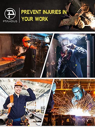 PTAHDUS FR Shirts for Men, 7.1oz Flame Resistant Clothing Long Sleeve FRC Welding Shirts, NPFA2112 100% Cotton Fire Retardant Clothes(7.1oz Burgundy,3X-Large) - Image 4