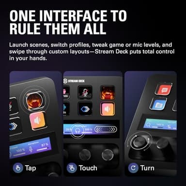 Elgato Stream Deck +, Audio Mixer, Production Console and Studio Controller for Content Creators, Streaming, Gaming, with customizable touch strip dials and LCD keys, works with Mac and PC - Image 4